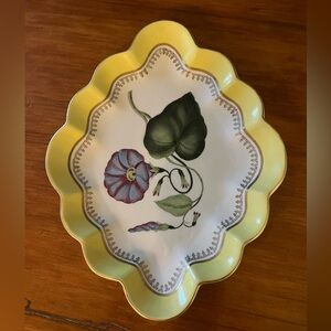 Rare Vintage Chelsea House Hand Painted Morning Glory Porcelain Decorative Plate